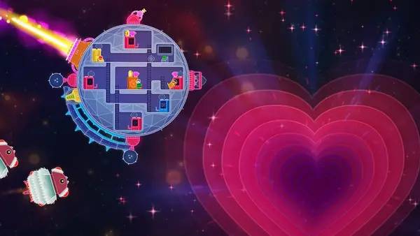 Сцена из внутреннего меню Lovers in a Dangerous Spacetime
