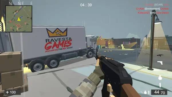 Сцена из внутреннего меню Low Poly Forces