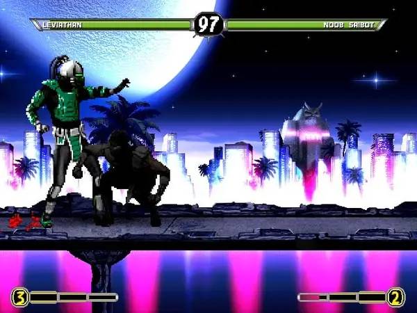 Сцена из внутреннего меню M.U.G.E.N. Mortal Kombat 9