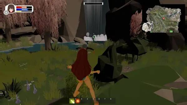 Сцена из внутреннего меню Maiden and Swordsman