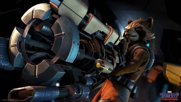 Сцена из внутреннего меню Marvel's Guardians of the Galaxy  The Telltale Series