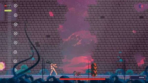 Сцена из внутреннего меню Maytroid. I swear it's a nice game too