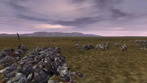 Сцена из внутреннего меню Medieval 2  Total War Kingdoms - Third Age Total War  Wars of Arda