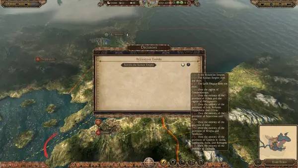 Сцена из внутреннего меню Medieval Kingdoms Total War (Attila Version)