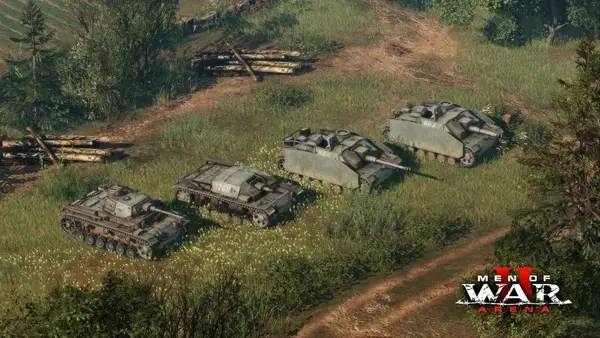 Сцена из внутреннего меню Men of War 2 Arena