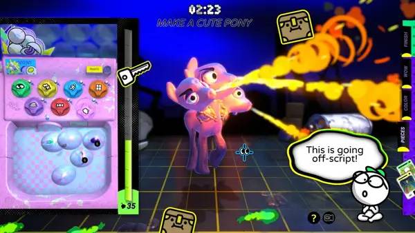 Сцена из внутреннего меню Mini Maker Make A Thing