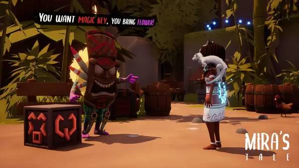 Сцена из внутреннего меню Mira's Tale