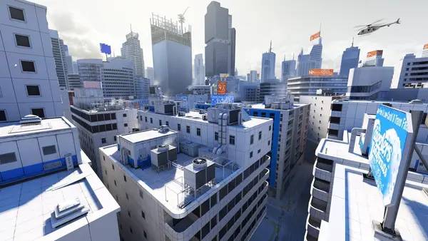 Сцена из внутреннего меню Mirror's Edge