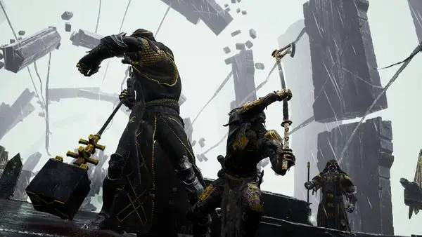 Сцена из внутреннего меню Mortal Shell