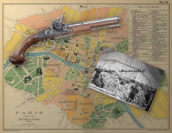 Сцена из внутреннего меню Mount & Blade 2  Bannerlord - la Commune de Paris