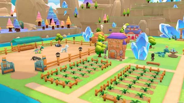 Сцена из внутреннего меню My Fantastic Ranch  Unicorns and Dragons