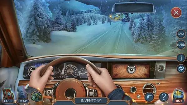 Сцена из внутреннего меню Mystical Riddles  Snowy Peak Hotel Collector's Edition