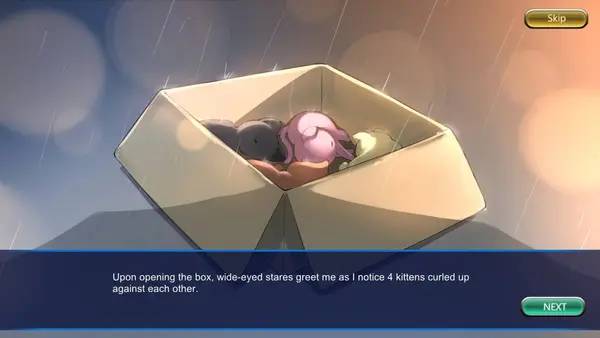 Сцена из внутреннего меню NEKO PAPALA