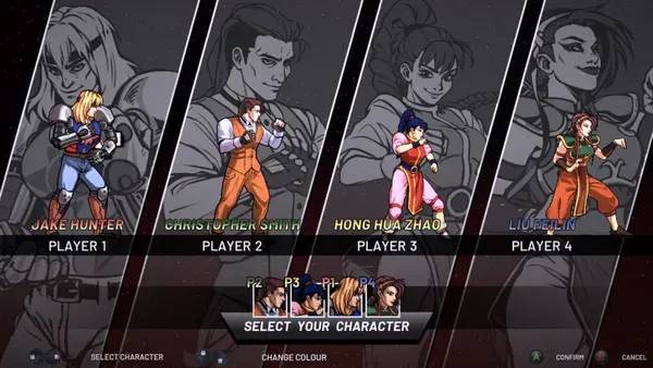 Сцена из внутреннего меню Night Slashers Remake