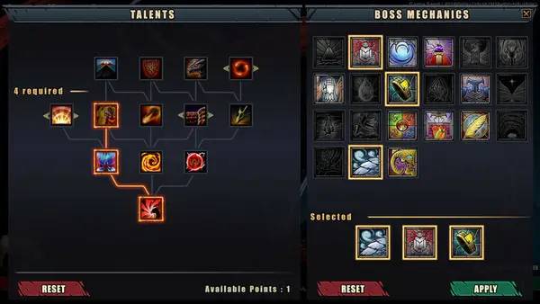 Сцена из внутреннего меню None Shall Intrude Descent