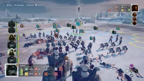 Сцена из внутреннего меню Numantia