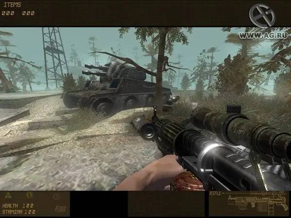 Сцена из внутреннего меню Обитаемый Остров Чужой Среди Чужих