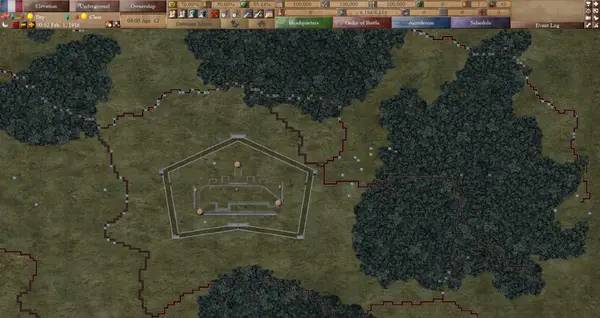 Сцена из внутреннего меню On The Western Front