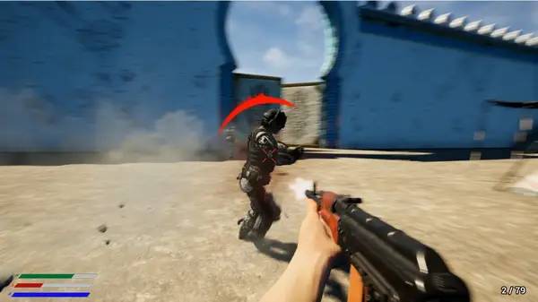 Сцена из внутреннего меню One against the wind