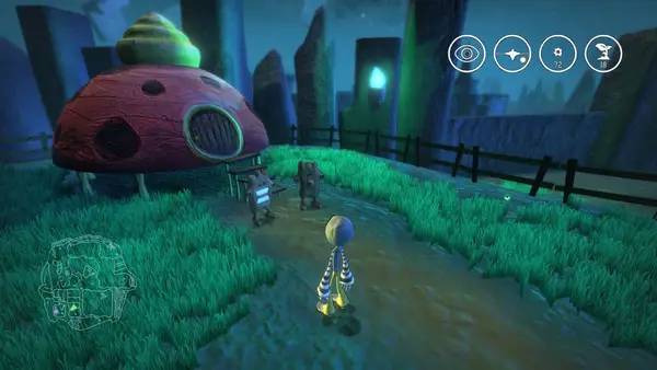 Сцена из внутреннего меню Onirike