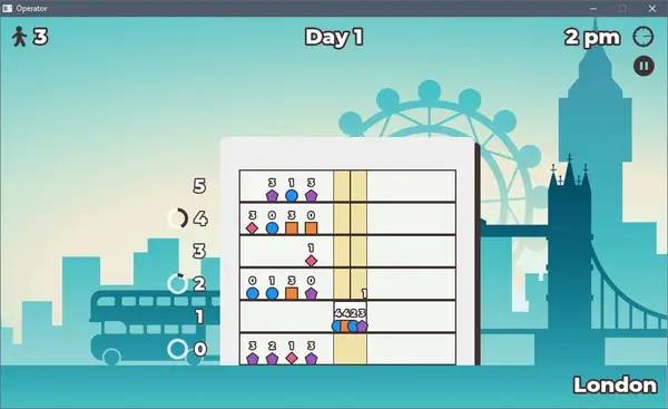 Сцена из внутреннего меню Operator Elevator