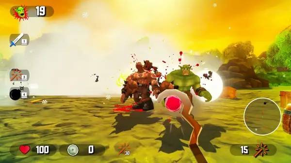 Сцена из внутреннего меню Orc Raid