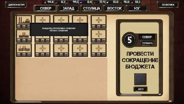 Сцена из внутреннего меню Ostalgie Раздор в Югославии