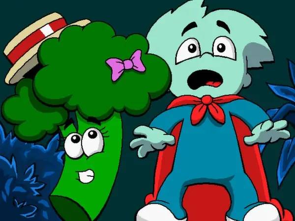 Сцена из внутреннего меню Pajama Sam 3  You Are What You Eat From Your Head To Your Feet