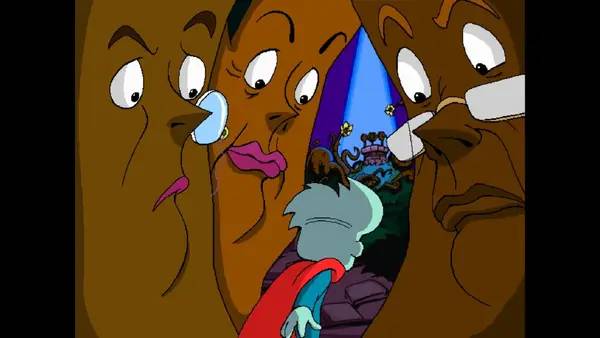 Сцена из внутреннего меню Pajama Sam  No Need to Hide When It's Dark Outside
