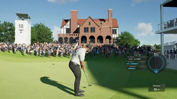 Сцена из внутреннего меню PGA TOUR 2K25
