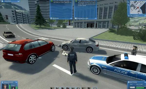 Сцена из внутреннего меню Police Force