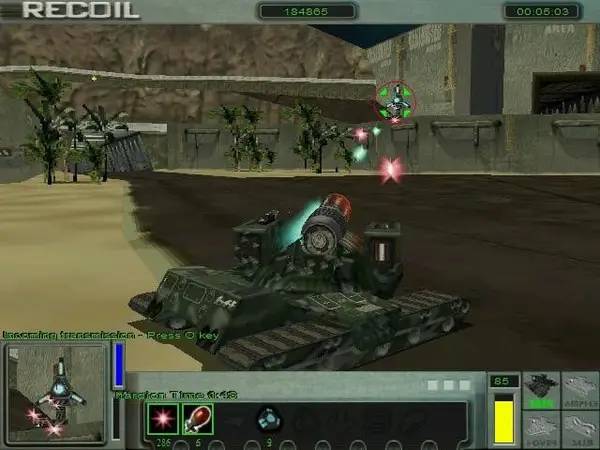 Сцена из внутреннего меню Recoil