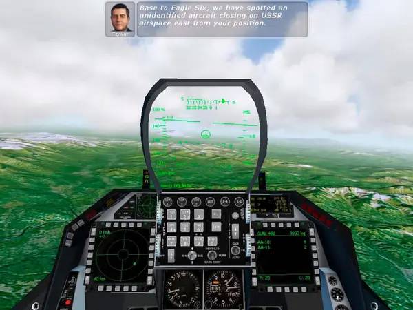 Сцена из внутреннего меню Red Jets Крылья России