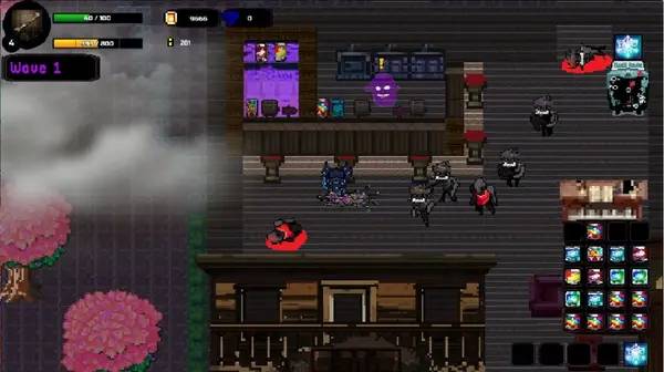 Сцена из внутреннего меню RED OPS ARCADE