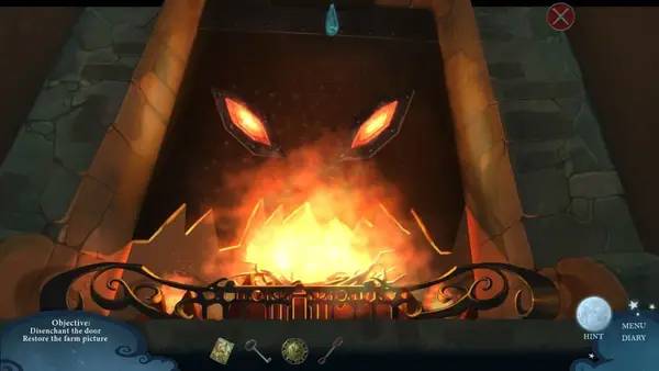 Сцена из внутреннего меню ReDrawn The Painted Tower