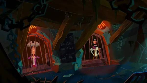 Сцена из внутреннего меню Return to Monkey Island