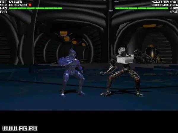 Сцена из внутреннего меню Rise of the Robots  The Director's Cut