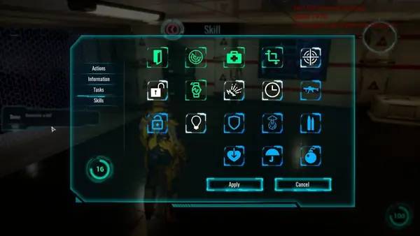 Сцена из внутреннего меню Robo Inc Project