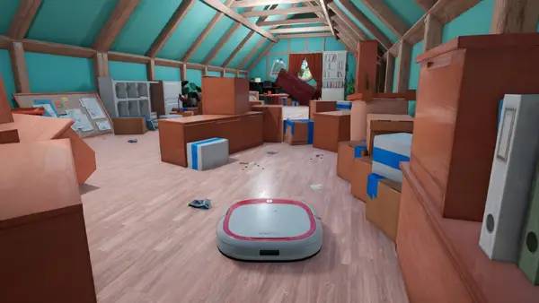 Сцена из внутреннего меню Robo Vacuum Simulator