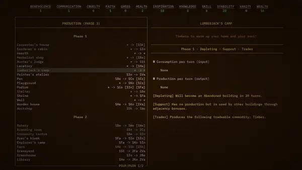 Сцена из внутреннего меню Roots of Harmony
