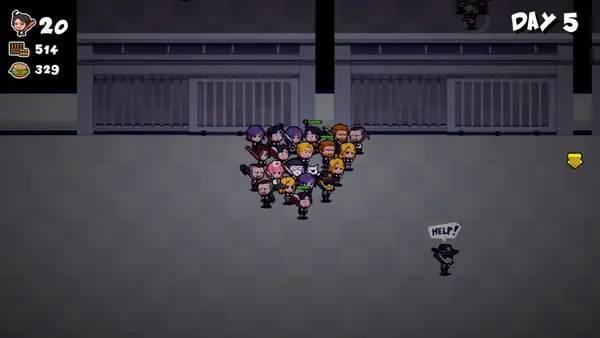 Сцена из внутреннего меню Run!ZombieFood!