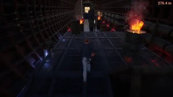 Сцена из внутреннего меню RUNNER RTX