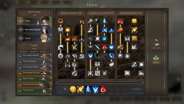 Сцена из внутреннего меню Sands of Salzaar