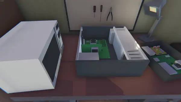 Сцена из внутреннего меню Scrapping Simulator