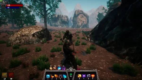 Сцена из внутреннего меню Sentinel Cursed Knight