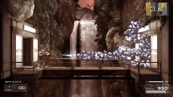 Сцена из внутреннего меню Shadow Complex Remastered