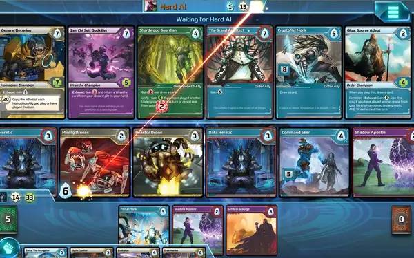 Сцена из внутреннего меню Shards of Infinity