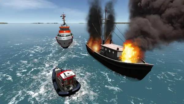 Сцена из внутреннего меню Ship Simulator Maritime Search and Rescue