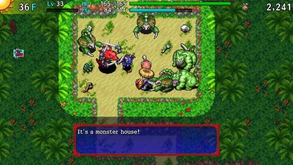 Сцена из внутреннего меню Shiren the Wanderer  The Tower of Fortune and the Dice of Fate