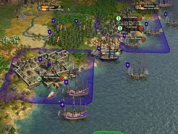 Сцена из внутреннего меню Sid Meier's Civilization 4 Colonization